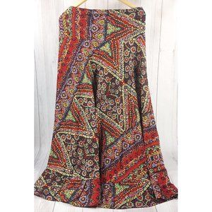 Women Maxi Skirt Gangotri Boho Hippie Ethnic Long Skirt Size S/M Elastic Waist